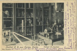 Eeklo - Eeclo : Institut M.D. Aux Epines  : Cabinet De Physiqe ( Geschreven 1901 Met Zegel ) - Eeklo