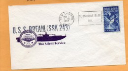 USS Bream SSK-243 Submarine 1957 Cover - Submarines