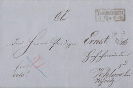 Brief Trebatsch 5.12.1862 Gel. Nach Vehlow - Préphilatélie