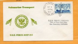 USS Perch ASSP-313 Submarine 1955 Cover - Submarines