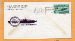 USS Crevalle SS-291 Submarine 1957 Cover - Sous-marins