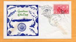 USS Wahoo SS-565 Submarine 1955 Cover - Duikboten