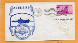 USS Ronquil SS-396 Submarine 1955 Cover - U-Boote