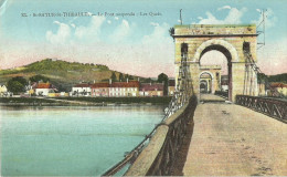 St Satur St Thibault Le Pont Suspendu Les Quais - Saint-Satur