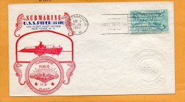 USS Piper SS-409 Submarine 1953 Cover - Submarinos