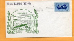 USS Sabalo SS-302 Submarine 1954 Cover - U-Boote