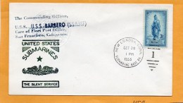 USS Barbero SSA317 Submarine 1955 Cover - Duikboten