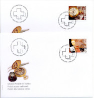 Suisse FDC (2) 2005 " Montres "  Yvert 1857/8 - Clocks