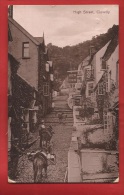 BUK-11 Clovelly  High Street, ânes Ou Mulets, Circulé En 1919. Traces D'usure. - Clovelly