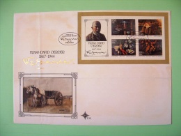 South Africa 1985 FDC Frans David Oerder Paintings - Horse Cart Women Flowers Lobster - Covers & Documents