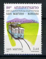 2012 - SAINT-MARIN - 80° Anniversario Della Ferrovia Elettrica San Marino-Rimini  - MNH - (**) -  New Mint - Neufs