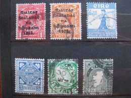 Timbres Irlande : 1922 - 1931 YT N° 21/23/40/43/59/45 - Usados