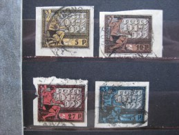 Timbres Russie : YT N° 170 171 173 174  1920 - Usados