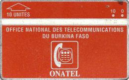 BURKINA FASO 10 U RED LOGO 1ST ISSUE L & G CODE: BKF-1 CP:105H  CV$45US  READ  DESCRIPTION   ! - Burkina Faso