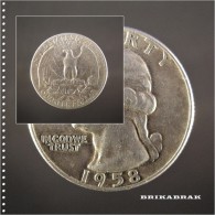 *PIECE ETATS-UNIS QUARTER DOLLAR 1958 - Jeton Monnaie Médaille Collection Numismate Numismatique - 1932-1998: Washington