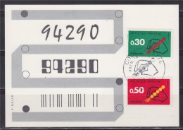 = Le Code Postal, Codification Des Adresses Paris 03 06 1972 Carte Postale 1er Jour N°1719 Et 1720 - Zipcode