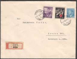 BuM0928 - Böhmen Und Mähren (1943) Prag 55 - Praha 55 (R-letter) Tariff: 3,80K + 8,80K (!!) Local Tariff !! - Covers & Documents