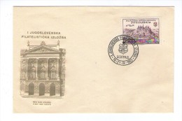 YUGOSLAVIA JUGOSLAVIJA  2 X FDC FILATELISTIČNA IZLOŽBA PHILATELIC EXHIBITION BEOGRAD 1952 PREMIER JOUR - FDC