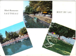 Carte Postale 74. Doussard  Hotel Restaurant SAUTREAU   Trés Beau Plan - Doussard