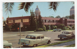 City Hall Cars Fresno California 1950s Postcard - Fresno