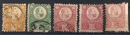 Hongrie. 1871. N° 7,8,9 . Oblit. Dont Défaut De Dentelure - Gebraucht