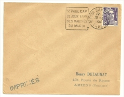 TARN - Dépt N° 81 = St PAUL CAP De JOUX 1954 = FLAMME SUPERBE = DAGUIN  ' MARCHÉS / Du MARDI' - Mechanical Postmarks (Other)
