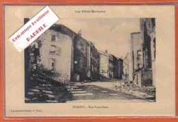 Carte Postale 54. Nomeny  Ville Martyre  Rue Porte Basse Trés Beau Plan - Nomeny