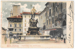 EMILIA ROMAGNA-BOLOGNA-BOLOGNA VEDUTA FONTANA DEL NETTUNO FINE ANNI 800 - Bologna