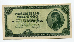 Hongrie Hungary Ungarn 100.000.000 MilPengo 1946 AUNC / UNC "" MINTA "" SPECIMEN "" # 2 - Hungría