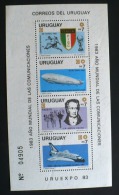 URUGUAY Football, Zepellin, Litterature, Goethe, Astronautique, Columbia. Bloc Emis En 1983 (Michel B54B)NON DENTELE MNH - Uruguay