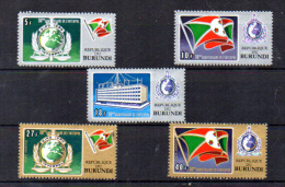 Burundi 1973, 50° D’Interpol,  561 / 563 + PA 271 / 273**, Cote 4,25 € - Polizei - Gendarmerie