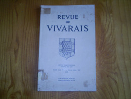 Ardèche: Revue Du Vivarais: Jastres, Comtes De Toulouse, Aldebert De Peyre, Templiers De Jalès, Trésor Valbonne, Roure - Rhône-Alpes