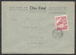 C00102 - Czechoslovakia (1947) Nove Mesto Pod Smrkem (manual Postage Postmark) - Lettres & Documents