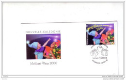 FDC  Nouvelle Calédonie Nouméa Lettres Festives 20 12 1999. Meilleurs Voeux. - FDC