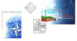 BULGARIA / Bulgarie    NATO-2002   S/S - FDC - NATO