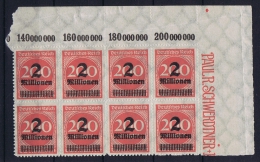 Germany, Mi 309 B  Corner Piece MNH/** - Ungebraucht