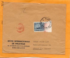 Belgium 1946 Cover Mailed To Switzerland - Briefe U. Dokumente