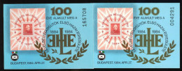HUNGARY-1984.Commemorative Sheet Set - 100th Jubilee Of LEHE Normal+Card Version   MNH! - Foglietto Ricordo