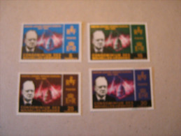 1966   NOUVELLES  HEBRIDES  P 227/230   **   WINSTON CHURCHILL LEGENDE FRANCAISE - Unused Stamps