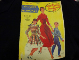 Favoris Et Parisiens -gloire De Paris- 200 Modeles Nouveaux Hiver 1957-mode - Autres & Non Classés