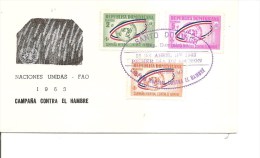 Contre La Faim ( FDC De Dominicaine De 1963 à Voir) - Contra El Hambre