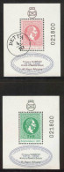 HUNGARY-1994.Commemorativ Sheet  Pair - Silver Overprint On The Commem. Sheet Pair From1987 / In Memory Of Gervay - Commemorative Sheets