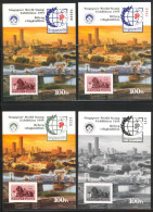 HUNGARY-1995.Commemorativ Sheet  Set - Singapore, World Stamp Exhibition Black/Red/Green Numb/Black Print - Herdenkingsblaadjes