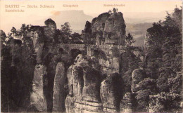 BASTEI - Sächs. Schweiz - Königstein, Steinschleuder, Basteiibrücke - Bastei (sächs. Schweiz)