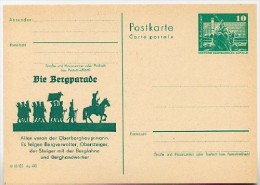 DDR P79-44-81 C175 Postkarte PRIVATER ZUDRUCK Bergparade Schwarzenberg 1981 - Cartes Postales Privées - Neuves