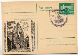 DDR P79-9-82 C183 Postkarte PRIVATER ZUDRUCK Stargarder Tor Neubrandenburg Sost. 1982 - Privé Postkaarten - Gebruikt