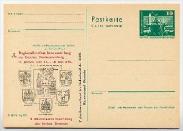 DDR P79-15a-82 C187-a Postkarte ZUDRUCK AUSSTELLUNG  NEUBRANDENBURG 1982 - Private Postcards - Mint