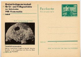 DDR P79-20-82 C192 Postkarte PRIVATER ZUDRUCK Schädeltrepanation Finsterwalde 1982 - Cartoline Private - Nuovi