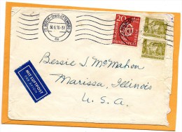 Berlin 1956 Cover Mailed To USA - Cartas & Documentos