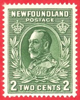 Newfoundland # 186 - 2 Cents -  Mint N/H - Dated 1932-37 - King George V/  Terre-Neuve  - Roi George V - 1908-1947